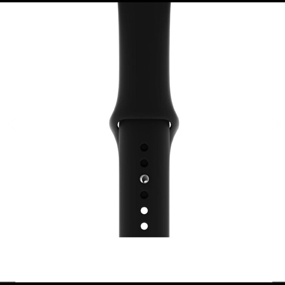 APPLE WATCH BLACK BAND, SILICONE CLASSIC - Picture 4 of 5